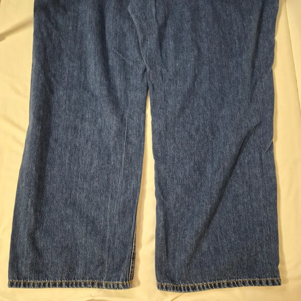 Tommy Bahama Jeans Mens 54 (52)/32 Classic Fit Blue Denim Straight Cotton Tencel
